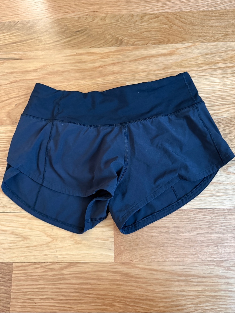 Black lululemon speed up shorts
